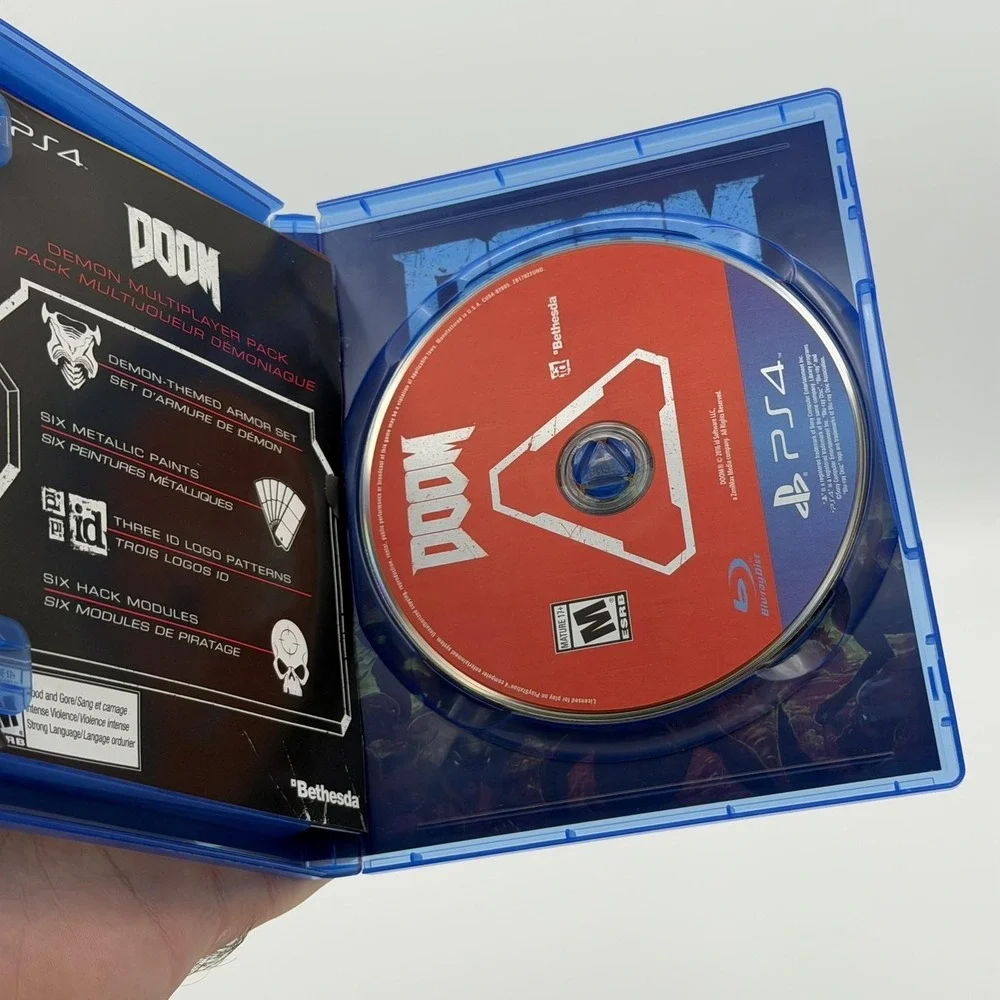 Doom Sony PlayStation 4 PS4 Walmart Exclusive Complete 2016 Shooter M Video Game